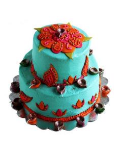 Buy Rangoli Diyas Cake Online