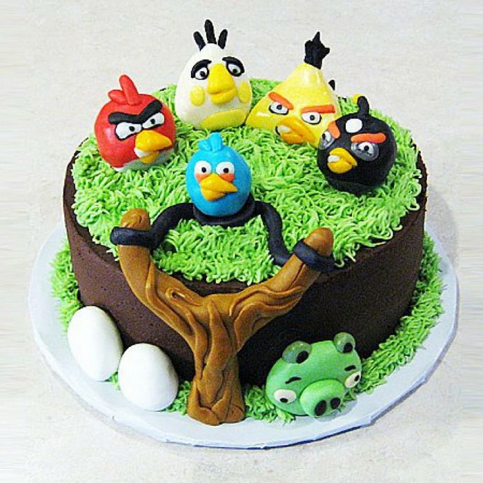 Order Angry Bird Themed Cake Online, Price Rs.1299 | FlowerAura